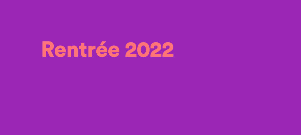 Rentrée 2022