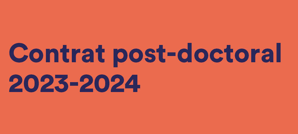 Contrat post-doctoral 2023-2024