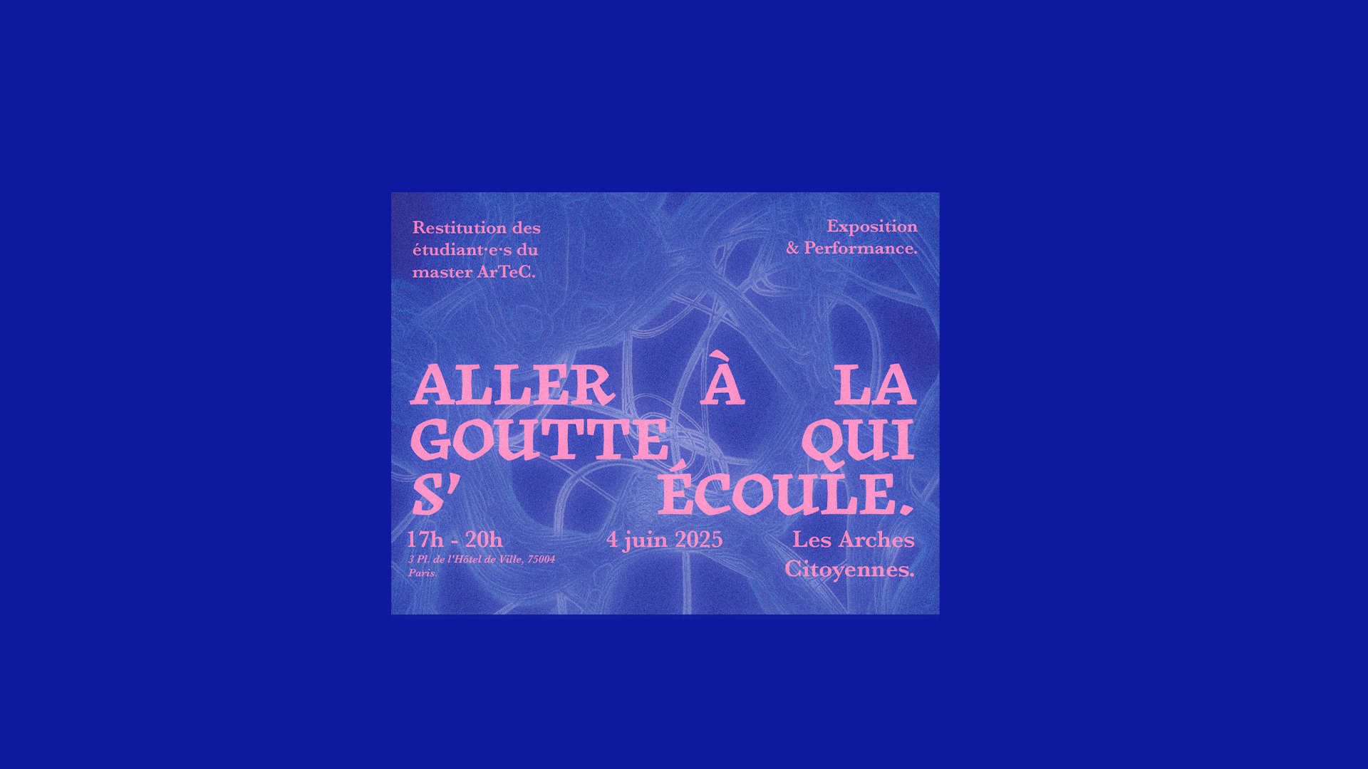 Aller à la goutte qui s’écoule – restitution