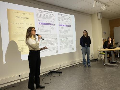 Photo issue de la présentation des travaux du MIP lors du « Black History Month » à la Bibliothèque de l’Université Paris 8