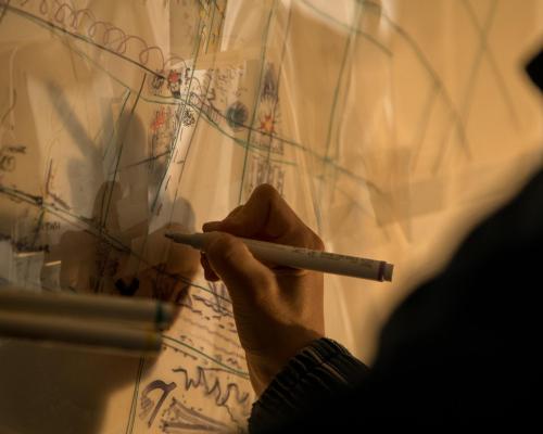 Photographie de la restitution « Aller à la goutte qui s'écoule »