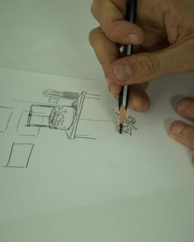 Photographie de la restitution « Aller à la goutte qui s'écoule »